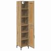 vidaXL Highboard Umjetnički hrast 34,5 x 34 x 180 cm Konstruirano drvo