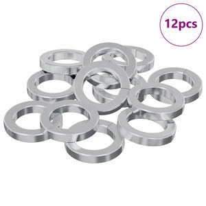 vidaXL Užičasti zama&scaron;njak 12 pcs Bijelo 13 x 1 mm Željezo