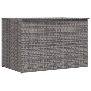vidaXL Vrtna kutija za pohranu siva 150 x 100 x 100 cm od poliratana