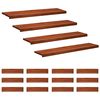 vidaXL Step treads 16 kom. 120 x 30 x 2 cm Smeđa Čvrsto drvo bukve