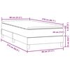 vidaXL Box Spring krevet s madracem svijetlo sivi 80x210 cm bar&scaron;un