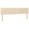 vidaXL Krevet s oprugama i madracem krem 160x200 cm od tkanine