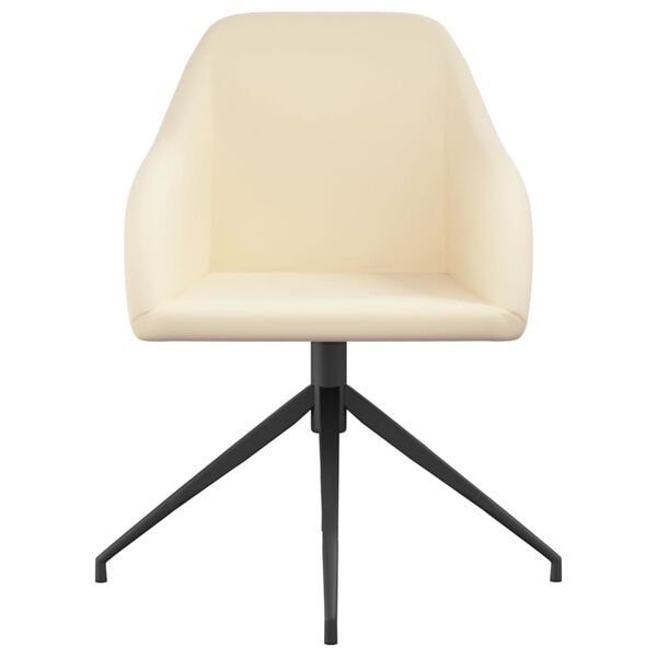 vidaXL Blagovaonske stolice 4 kom krem bar&scaron;unaste