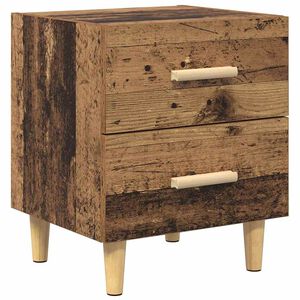vidaXL Ormarić za krevet Staro drvo 40 x 35 x 47.5cm Konstruirano drvo