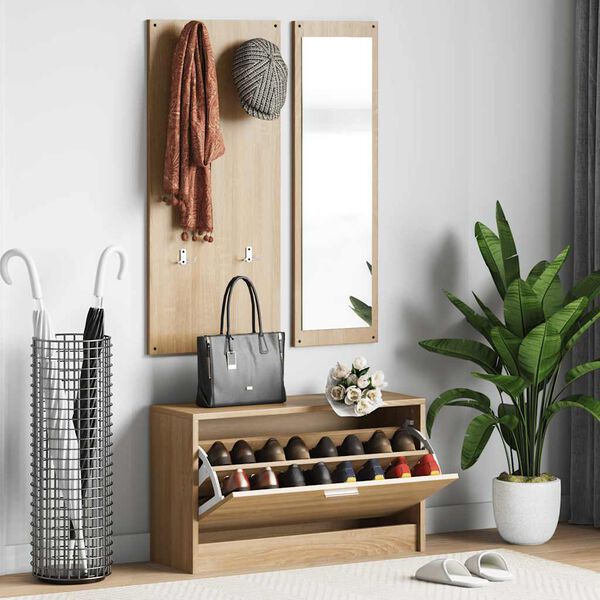 vidaXL 3-u-1 set ormarića za cipele od hrasta sonoma, inženjerski drvo