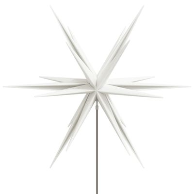 vidaXL Božićna svjetiljka sa šiljkom za tlo LED sklopiva bijela 57 cm