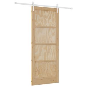 vidaXL Klizna vrata ORKDAL 86 x 211 cm Masivna borovina