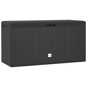 vidaXL Vrtna kutija za pohranu antracit 114 x 47 x 60 cm