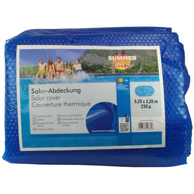 Summer Fun solarni pokrivač za ljetni bazen ovalni 525 x 320 cm PE plavi