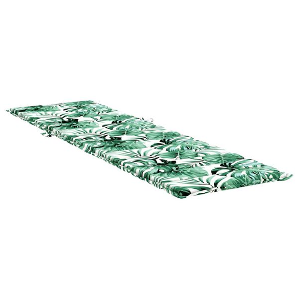 vidaXL Jastuk za ležaljku Uzorak lista 200 x 70 x 3 cm Oxford tkanina