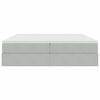 vidaXL Krevet s madracem i skladi&scaron;tem Svijetlo siva 180 x 200 cm
