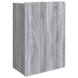 vidaXL Ormar za montažu na zid Siva Sonoma 66 x 34,5 x 92 cm