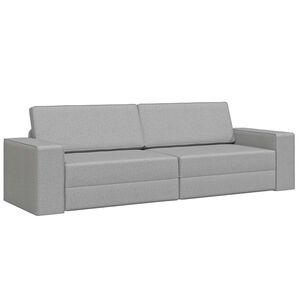vidaXL Krevet na razvlačenje Oblačnosiva 245 x 78 x 77 cm tkanina