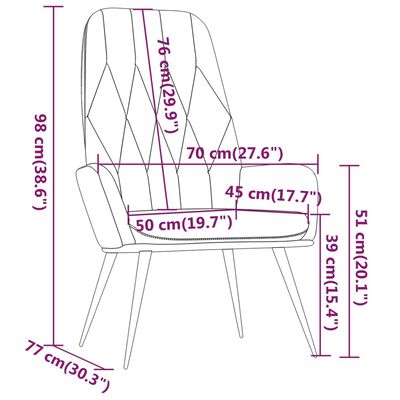 vidaXL Stolica za opuštanje smeđa baršunasta