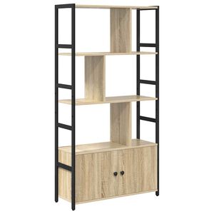 vidaXL Polica 80 x 30 x 155,5 cm Konstruirano drvo Sonoma hrast