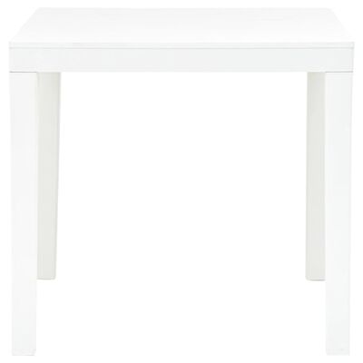 vidaXL Vrtni stol s 2 klupe plastični bijeli