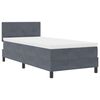 vidaXL LED Box Spring Krevet Tamno siva 100 x 200 cm Bar&scaron;un