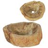 vidaXL Umivaonik od fosilnog kamena 45 x 35 x 15 cm krem