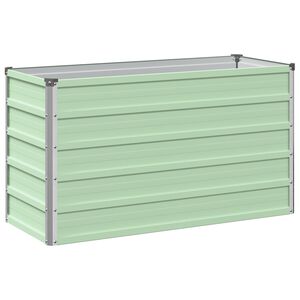 vidaXL Povi&scaron;eni vrtni krevet Pastelno zelena 100 x 40 x 55 cm