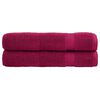 vidaXL Ručnici SOLUND 2 kom bordo 100 x 200 cm 600 gsm