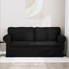vidaXL Sofa 140cm Crna Metal