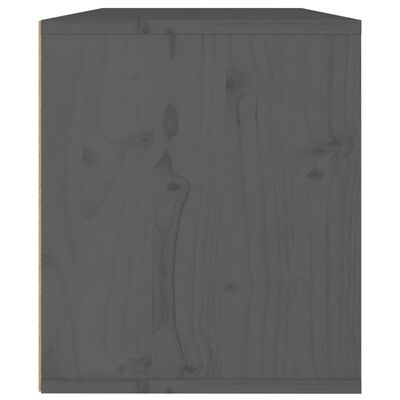 vidaXL Zidni ormarić sivi 60 x 30 x 35 cm od masivne borovine