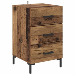 vidaXL Noćni ormar Staro drvo 40 x 40 x 66 cm Konstruirano drvo
