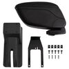 vidaXL Naslon za ruke crni 12x29x(32-46) cm ABS