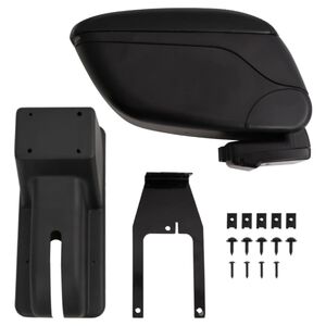 vidaXL Naslon za ruke crni 12x29x(32-46) cm ABS