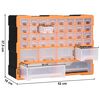 vidaXL Organizator s 38 ladica 52 x 16 x 37,5 cm