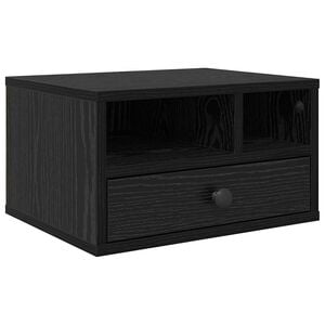 vidaXL Držač za printer Crni hrast 40 x 32 x 24 cm Konstruirano drvo