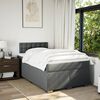 vidaXL Krevet box spring s madracem tamnosivi 120 x 190 cm tkanina