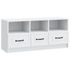 vidaXL TV ormar s ladicama Bijela 102 x 34,5 x 47 cm Konstruirano drvo