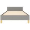 vidaXL Okvir za krevet bez madraca svjetlosivi 90x190 cm od tkanine