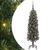 vidaXL Umjetno božićno drvce Zelena 120 cm PVC i čelik i plastika
