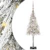 vidaXL Božićno drvce s 150 LED svjetlima Bijelo 120 cm PE i čelik