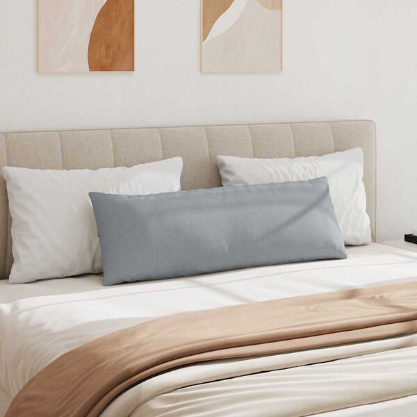 vidaXL Jastučići za sofu 2 pcs Svijetlo siva 120 x 40 cm tkanina