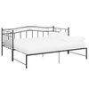 vidaXL Okvir za krevet na razvlačenje crni metalni 90 x 200 cm
