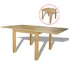 vidaXL Stol na Razvlačenje od Hrastovine 170x85x75 cm