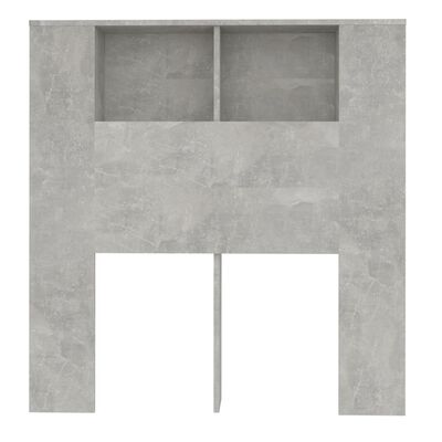 vidaXL Uzglavlje s ormarićem siva boja betona 100 x 18,5 x 104,5 cm