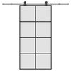 vidaXL Klizna vrata s priborom 102,5x205 cm od stakla ESG i aluminija