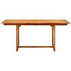 vidaXL Vrtni blagovaonski stol (120-170) x 80 x 75 cm od drva bagrema