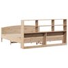 vidaXL Krevet s regalom za knjige bez madraca 180x200 cm od borovine
