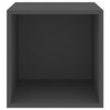 vidaXL Zidni ormarići 2 kom sivi 37 x 37 x 37 cm konstruirano drvo
