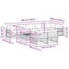 vidaXL Set vanjskih sofa s jastukom 9 pcs Prirodna i krem