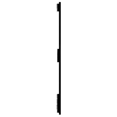 vidaXL Zidno uzglavlje crni 166x3x90 cm od masivne borovine