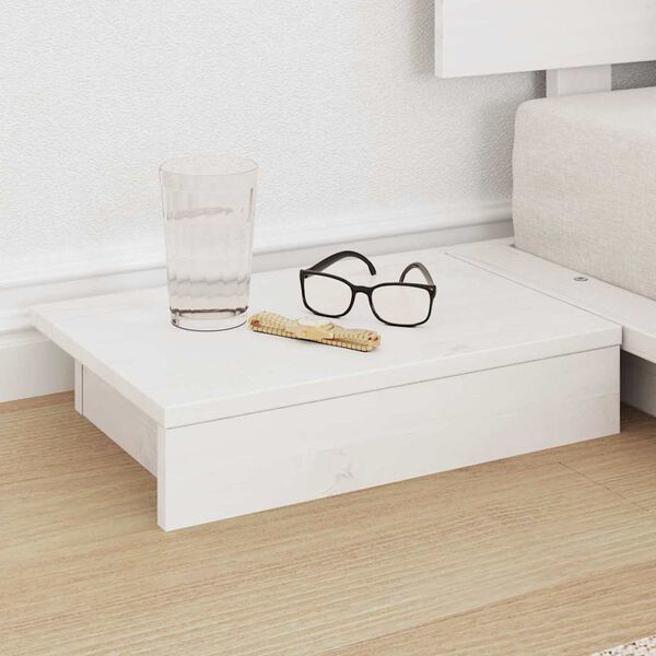 vidaXL Krevetna konstrukcija Bijelo 90 x 200 cm boja drva