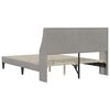 vidaXL Krevetna konstrukcija Svijetlo siva 140 x 190 cm Bar&scaron;un