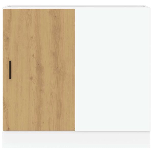 vidaXL Podni ormarić za umivaonik "Lyon" Artisan hrast, inženjersko drvo