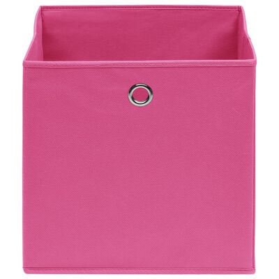 vidaXL Kutije za pohranu od netkane tkanine 4 kom 28 x 28 x 28 cm roze